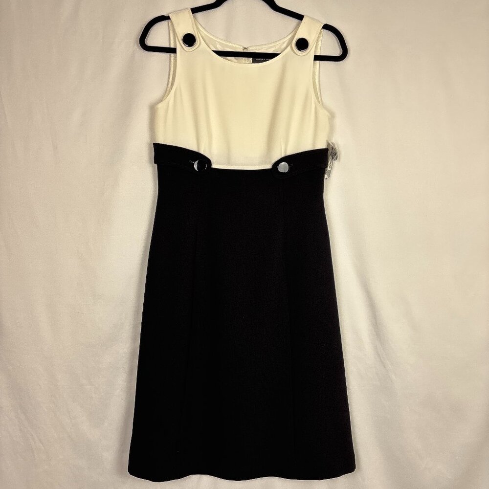 Tahari ASL Black and White Dress